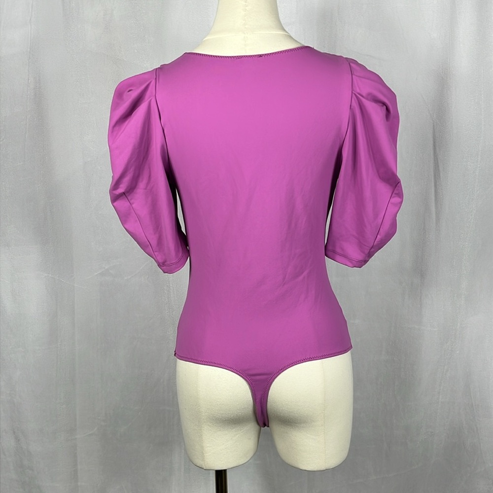 Free People‎ Va Va Voop Bodysuit in Wildberry Purple. - Picture 6 of 11